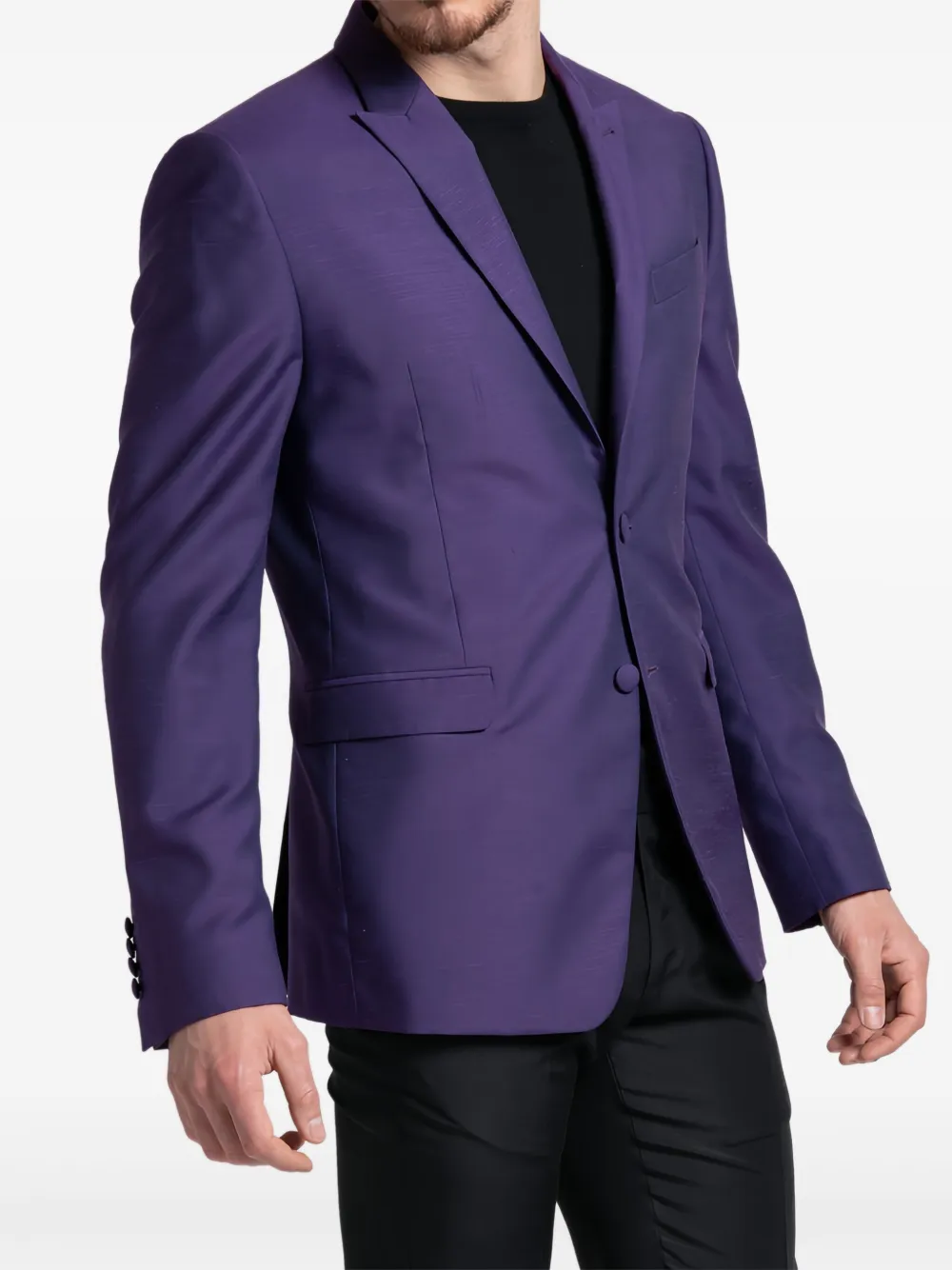 Reveres 1949 Notched-lapels Blazer In Purple