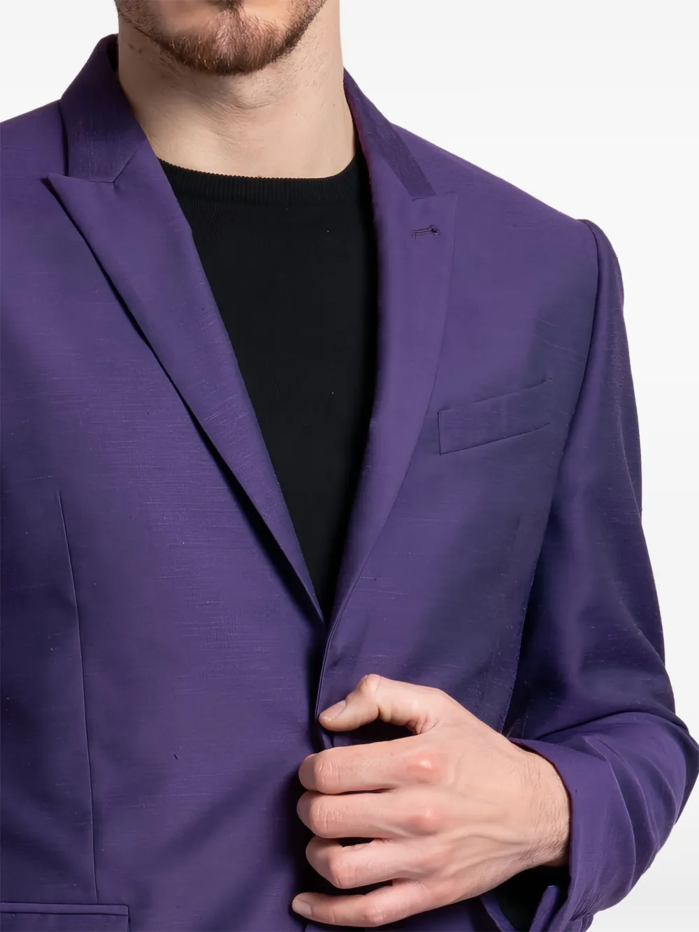 Reveres 1949 Notched-lapels Blazer In Purple