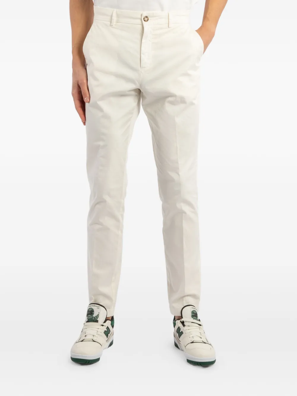 Cruna button-fastening trousers | Neutrals | Image 1