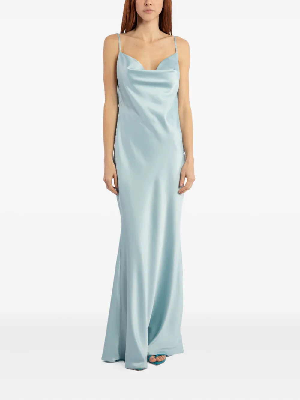 ACTUALEE Abito lungo con catena - Blu