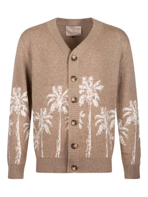 TOOCO print button cardigan