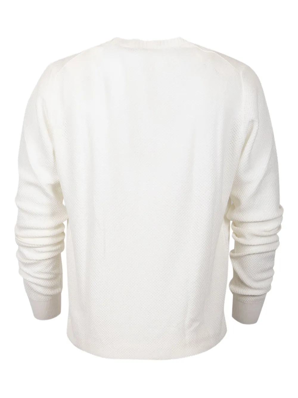 Gran Sasso Trui met ronde hals - Wit