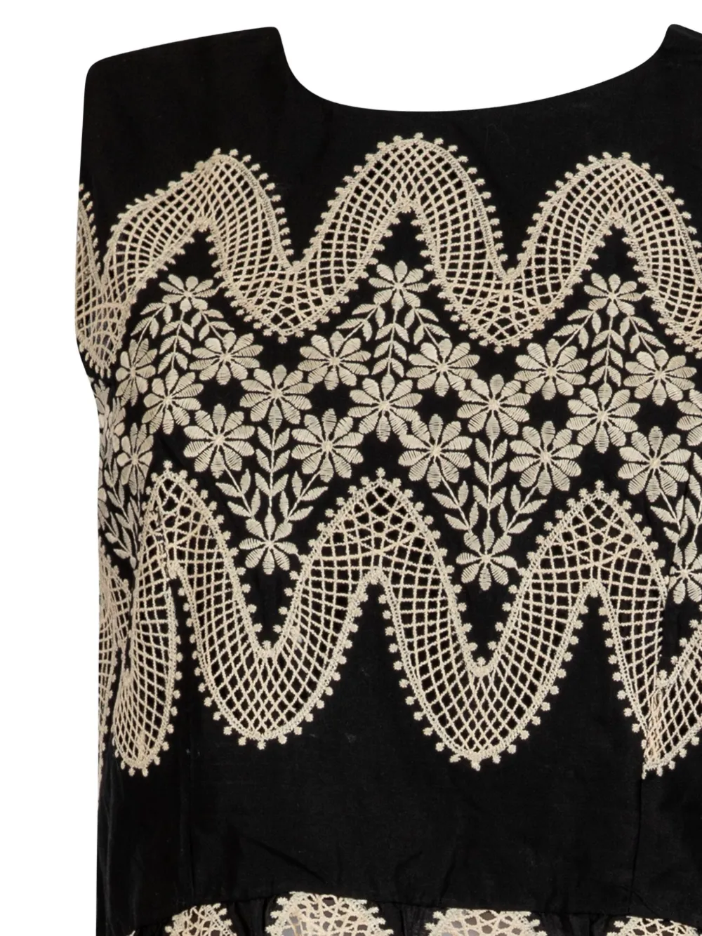 Derhy Embroidered Sleeveless Top In Multi