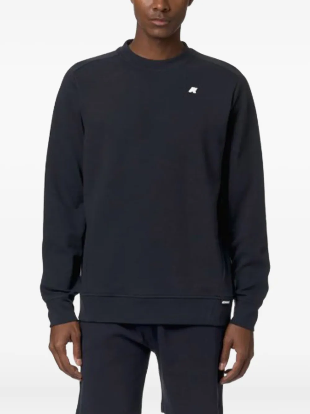 K-Way Medine sweater met logopatch - Zwart