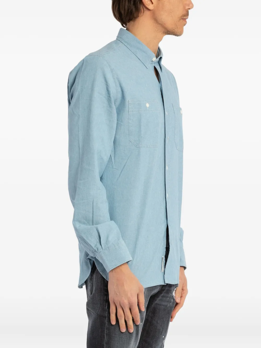  Woolrich Buttoned Pocket Shirt - Blue 