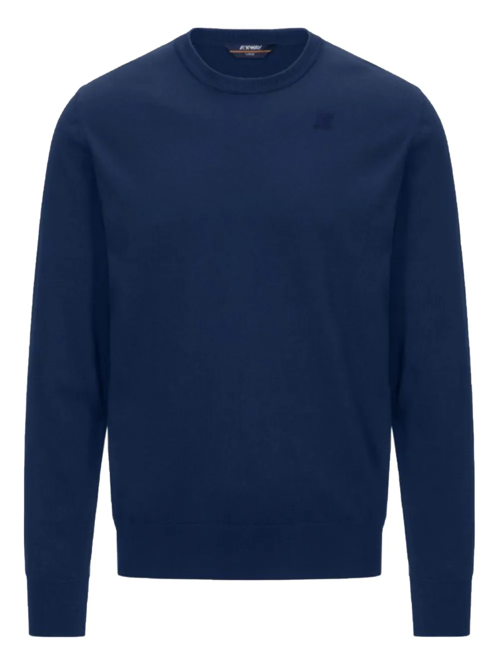 K-Way Maglione girocollo Sebastien a coste - Blu