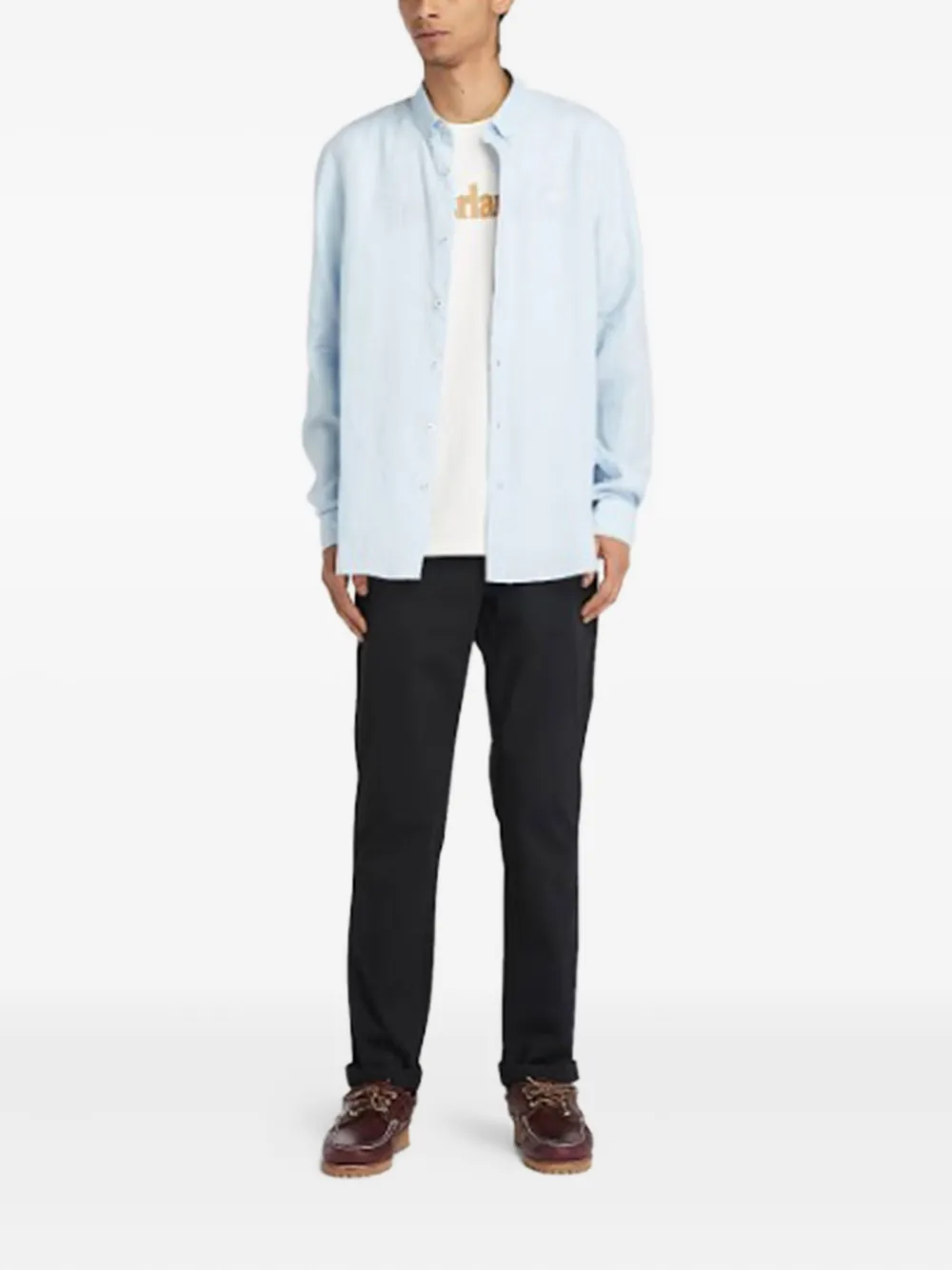 Timberland Mill Brook Embroidered-logo Shirt In Multi