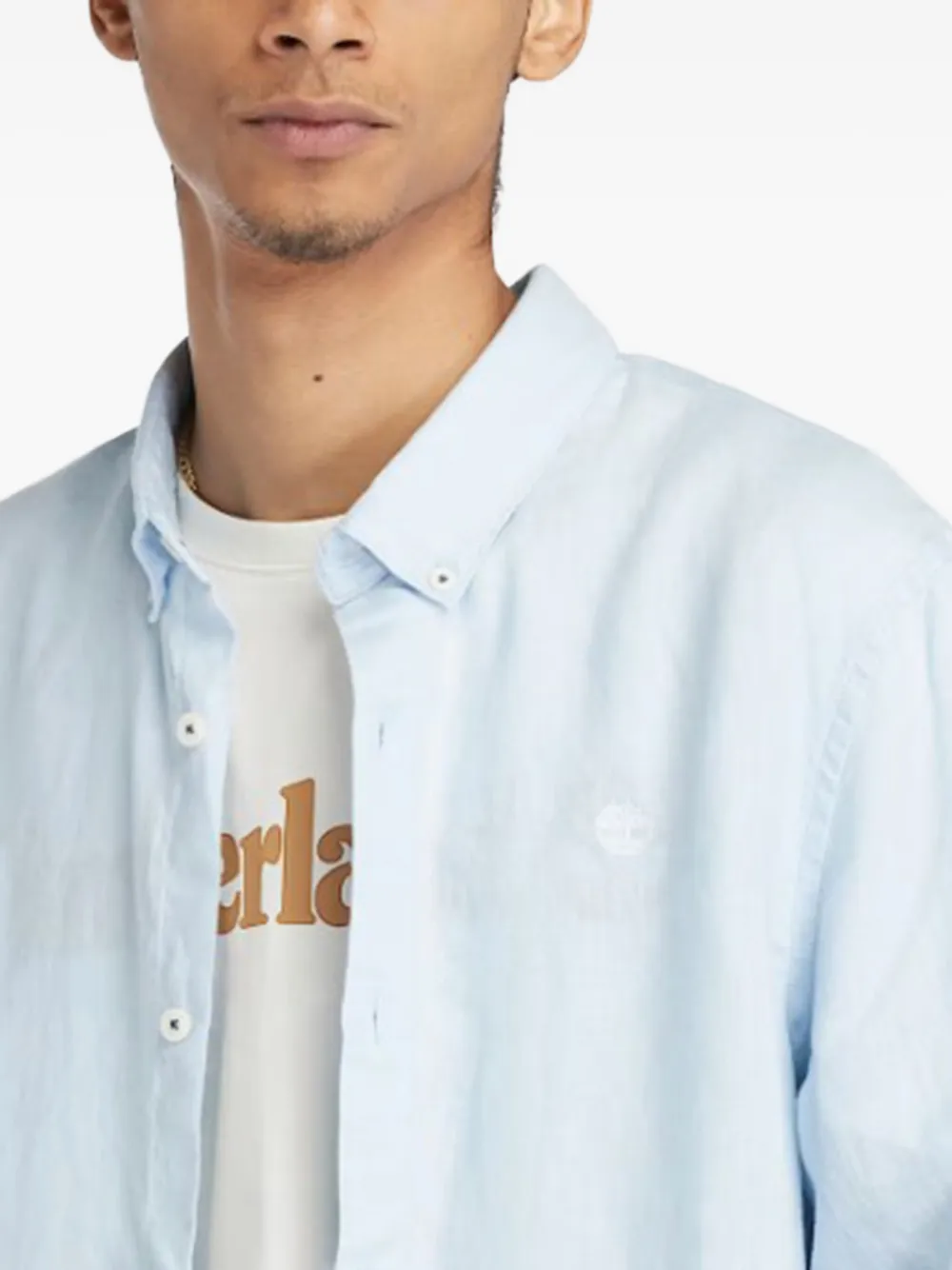 Timberland Mill Brook Embroidered-logo Shirt In Multi