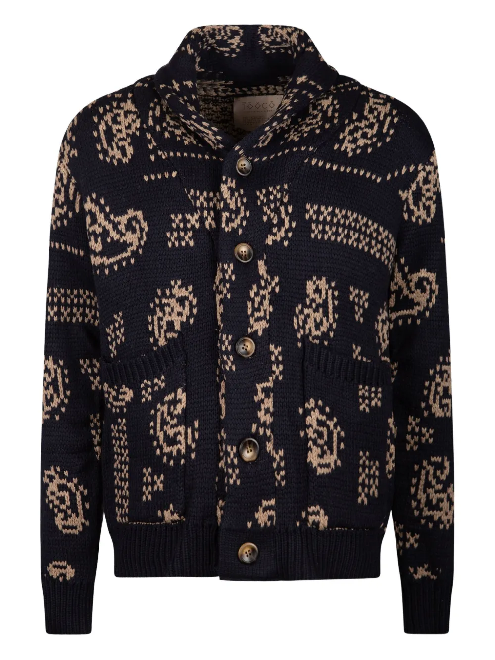 TOOCO button cardigan | Blue | Image 1