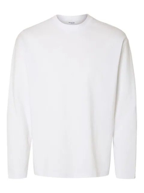 SELECTED long-sleeve crew-neck T-shirt