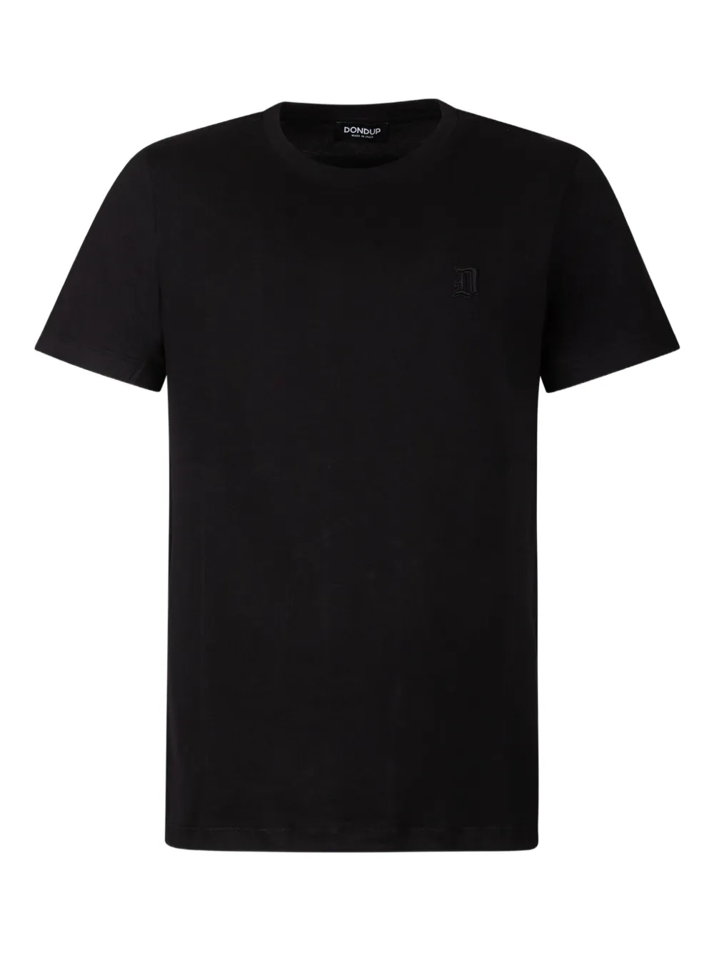 DONDUP logo-embroidery cotton T-shirt | Black | Image 1