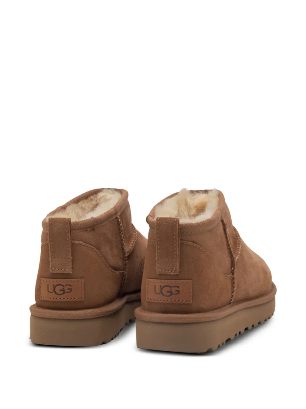 Ugg Classic Ultra Mini Suede Boots In Brown