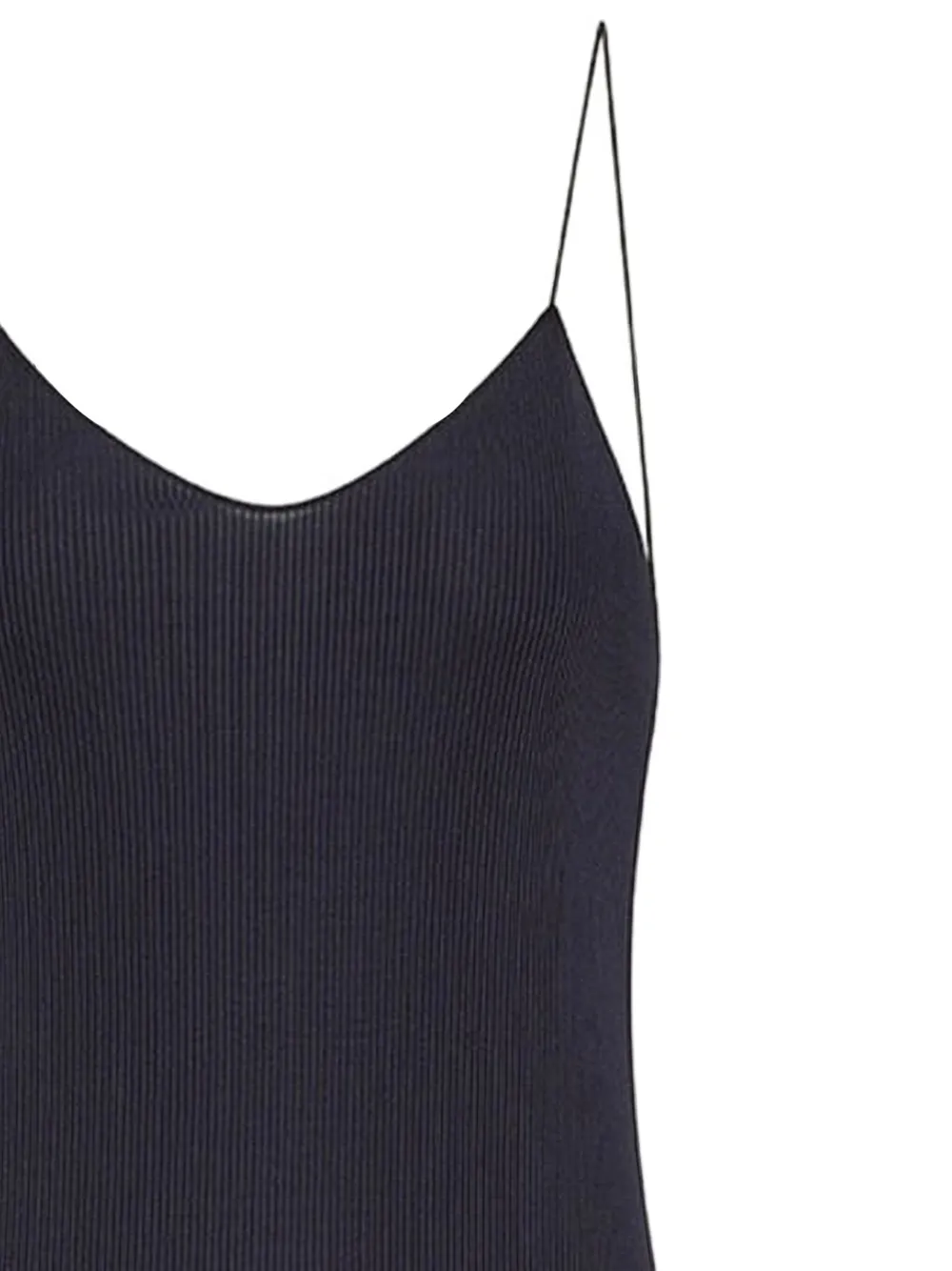 Forte Geribbelde tanktop Blauw