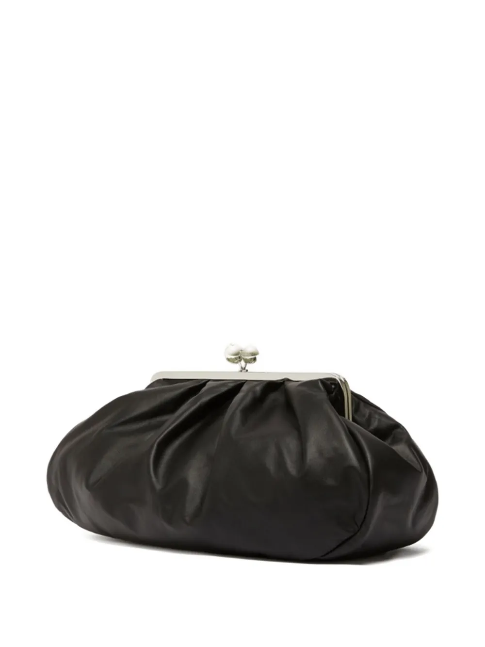 Weekend Max Mara Large Pasticcino Deconstructed Clutch Bag In Black