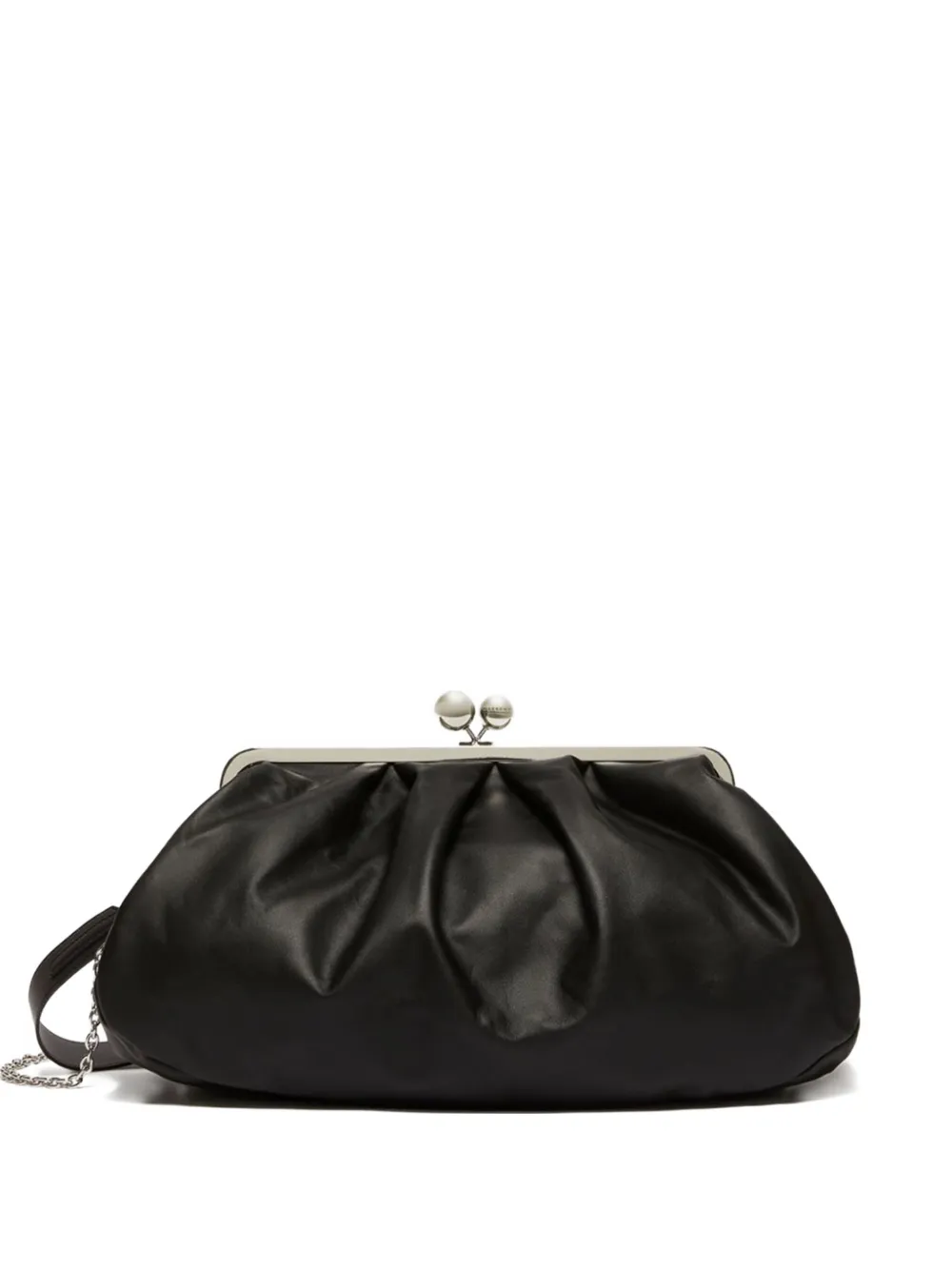 Weekend Max Mara Large Pasticcino Deconstructed Clutch Bag In Black