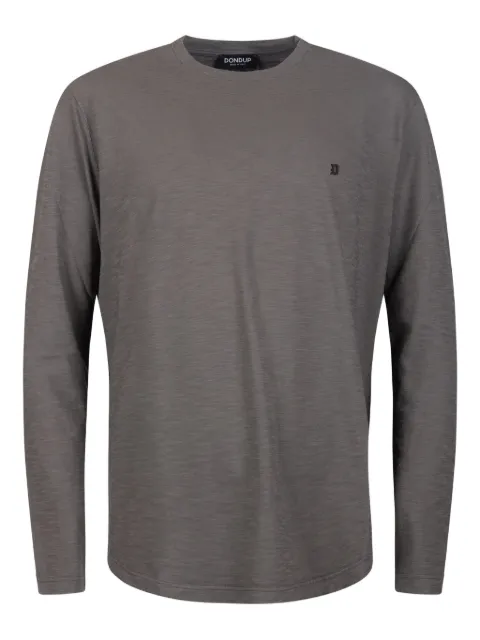 DONDUP logo-embroidered cotton T-shirt