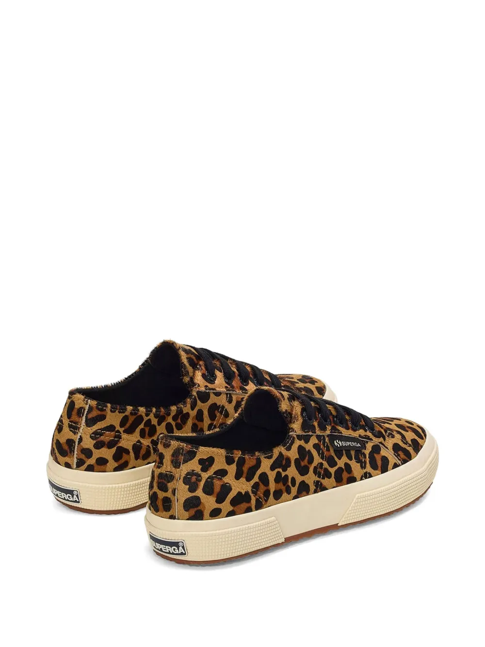 Superga Leopard-print Lace-up Sneakers In Multi
