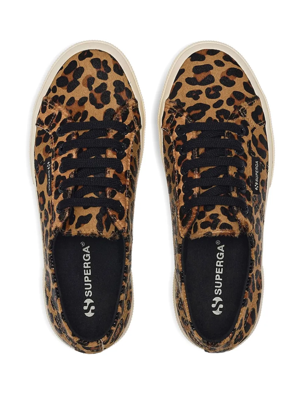 Superga Leopard-print Lace-up Sneakers In Multi