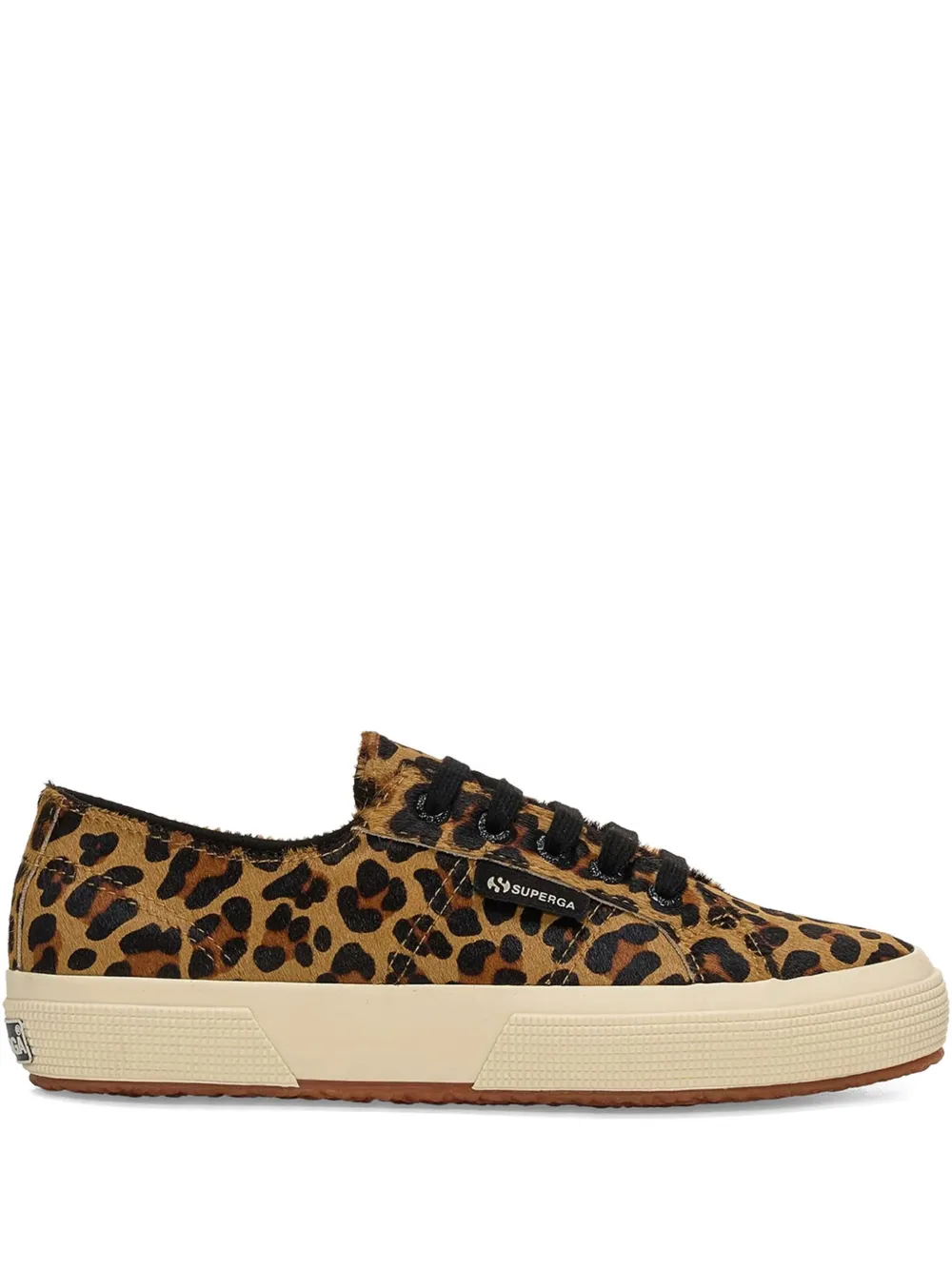 Superga Leopard-print Lace-up Sneakers In Multi