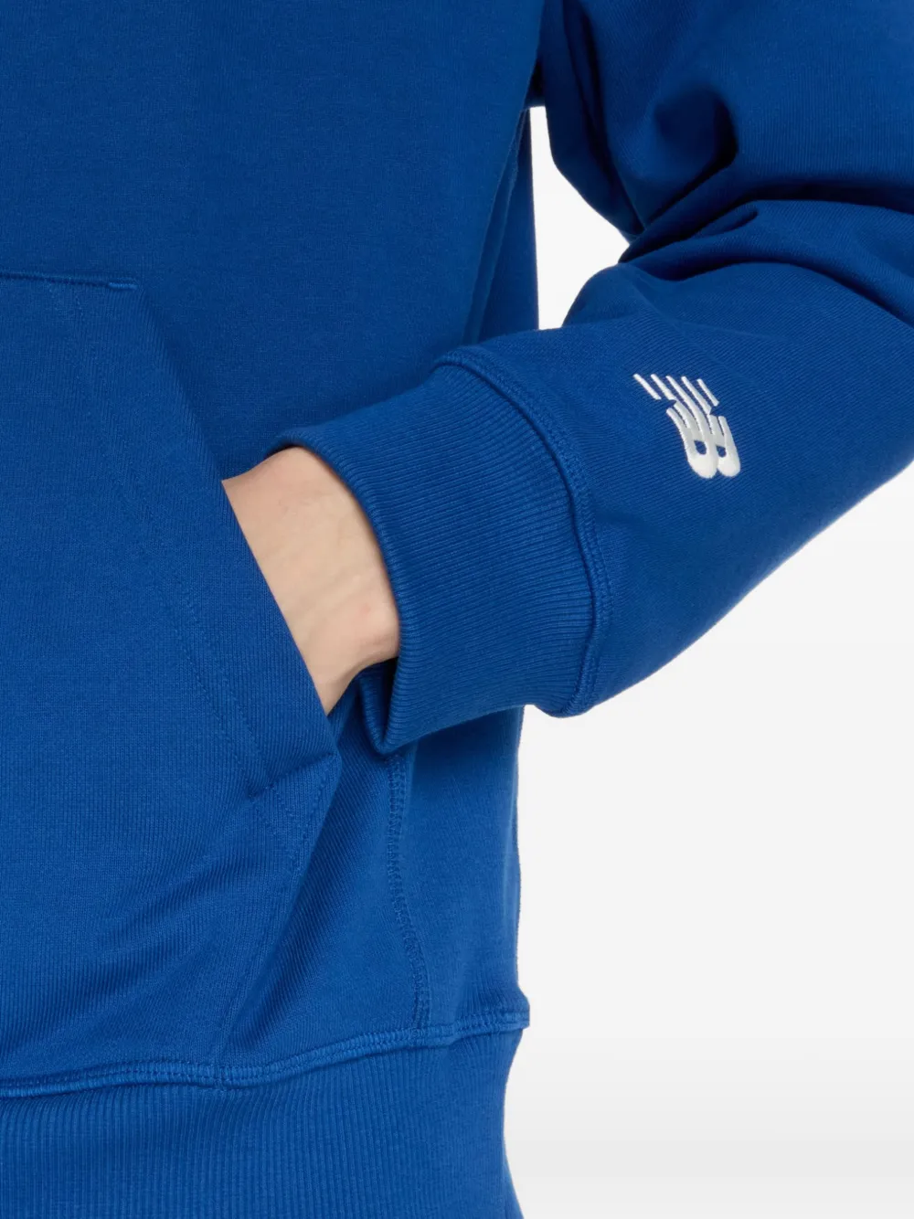 New Balance Hoodie met logoprint Blauw