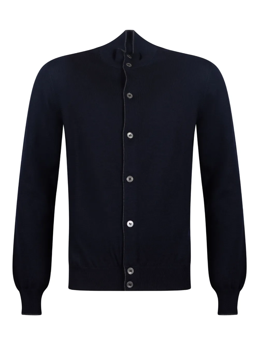 Gran Sasso high-neck button cardigan | Blue | Image 1