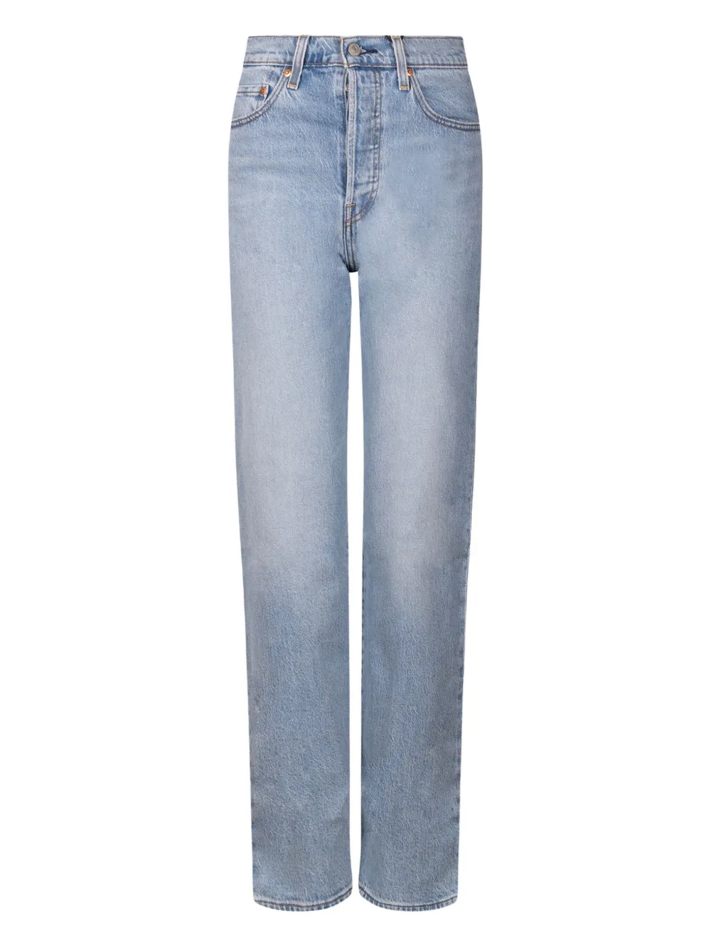 Levi's Button Zip Jeans In Blue