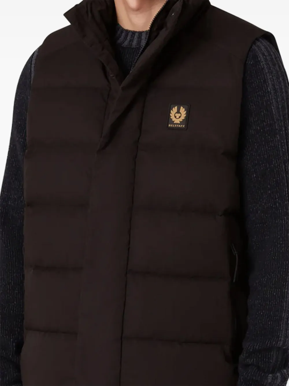 Belstaff Gilet met logodetail Zwart