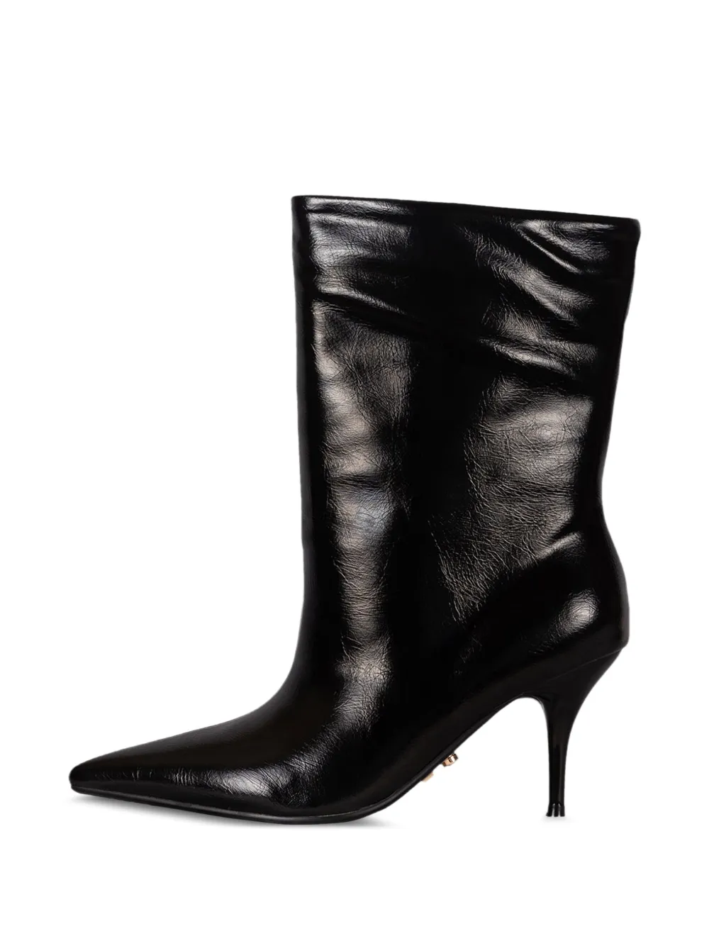 Twenty Four Haitch 80mm Tronchetto Pointed-toe Boots In Black