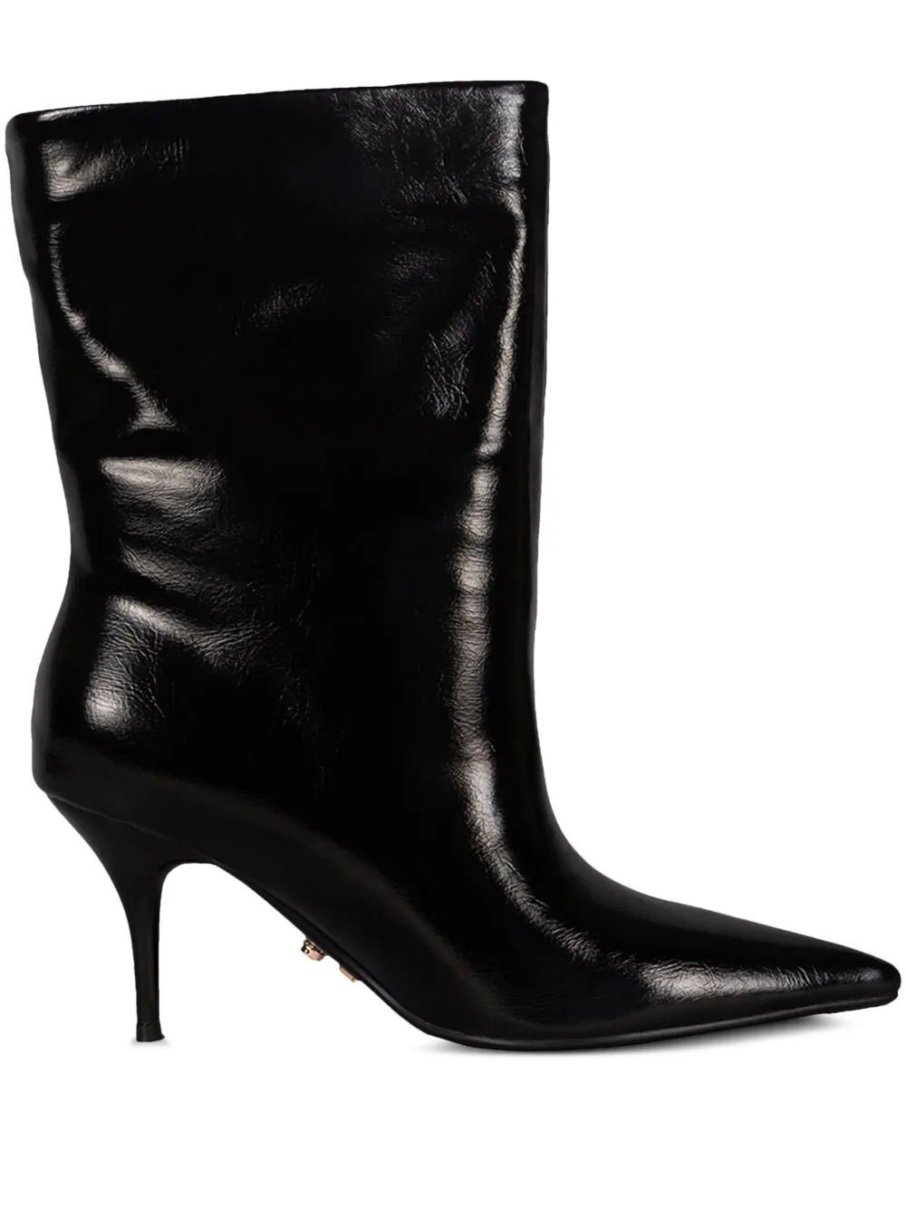 Twenty Four Haitch 80mm Tronchetto Pointed-toe Boots In Black