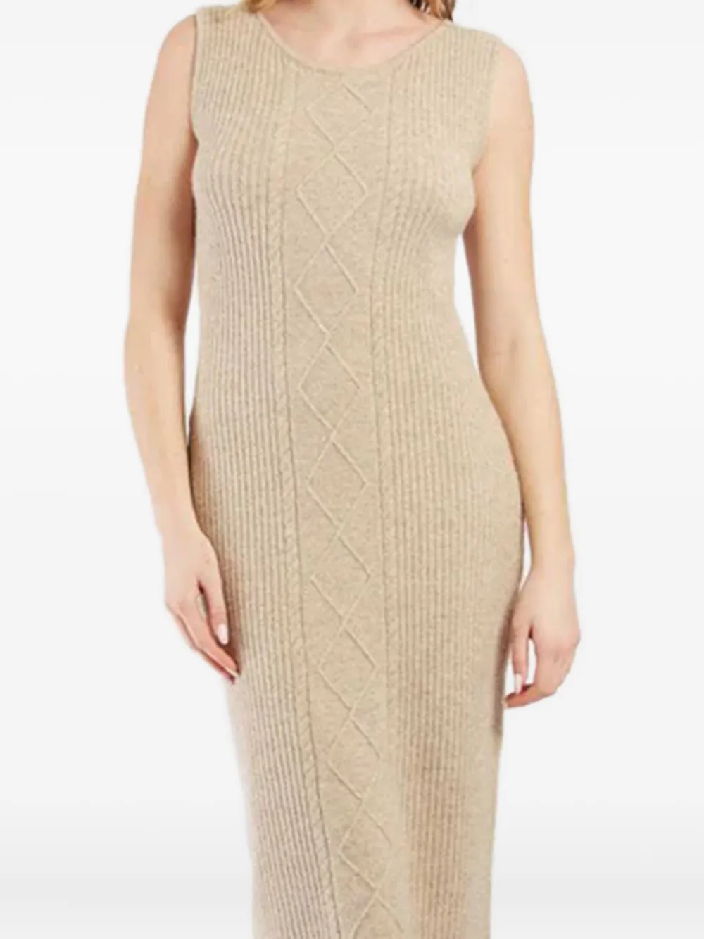 Derhy mouwloze midi-jurk - Beige