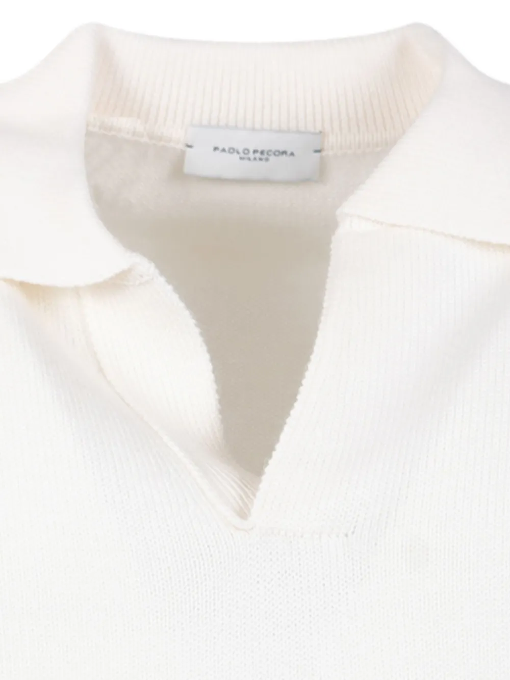 Paolo Pecora Polo-collar Sweater In Neutral