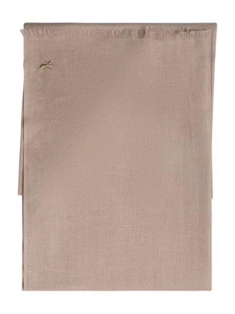 Weekend Max Mara embroidered-detail fringed-hem scarf