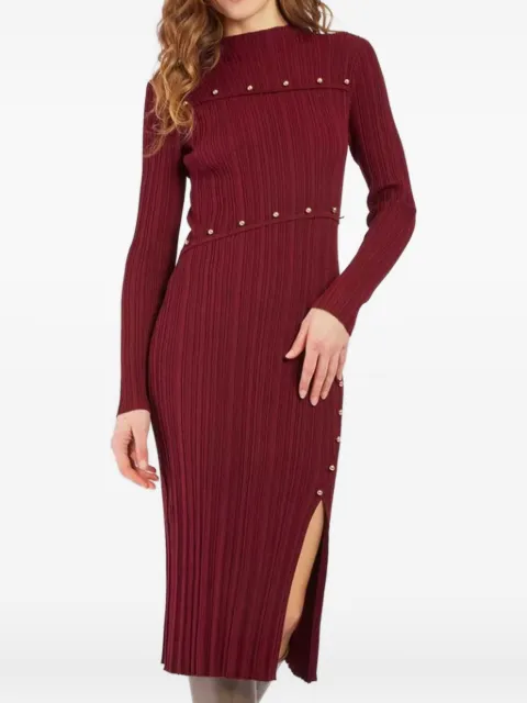 Derhy button slit midi dress