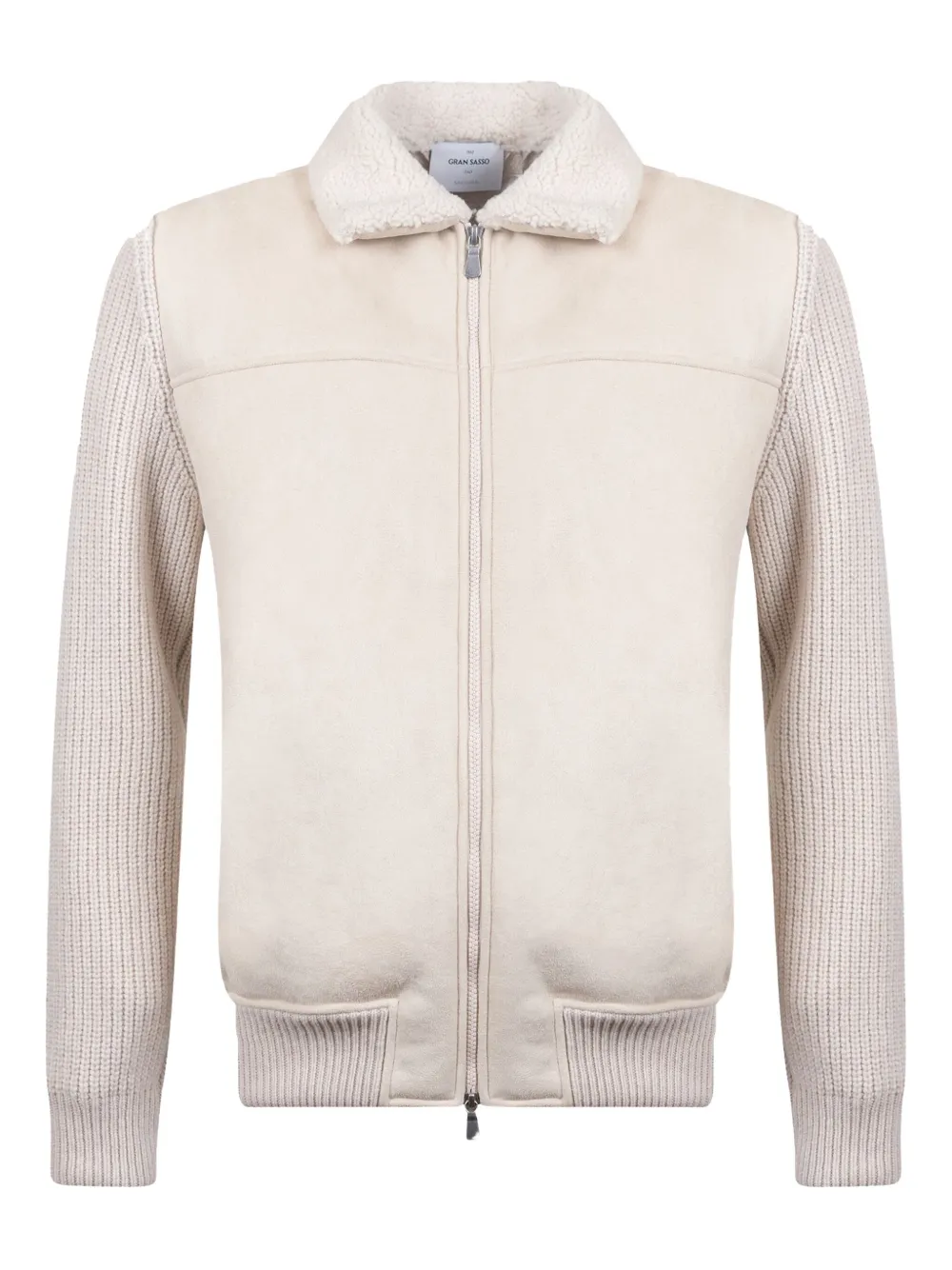 Gran Sasso shearling-collar zipped jacket | Neutrals | Image 1