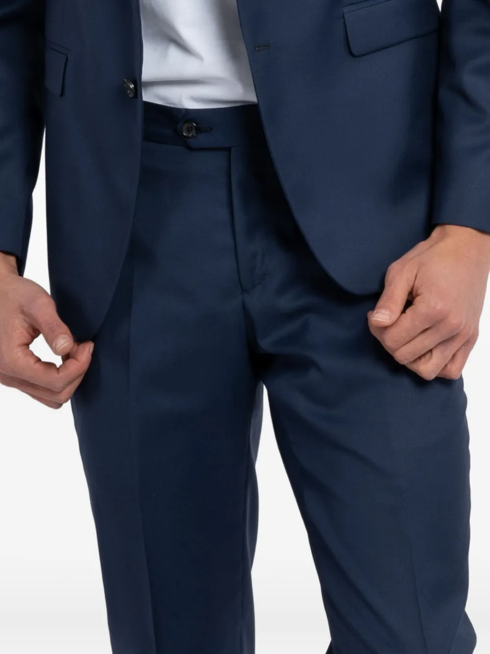 Reveres 1949 Notched-lapel Single-breasted Suit In Blue