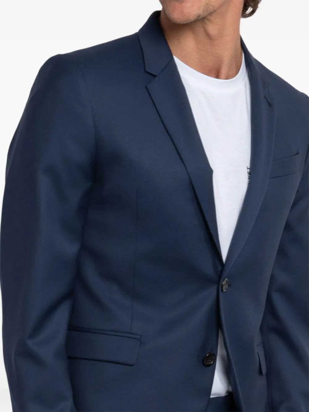 Reveres 1949 Notched-lapel Single-breasted Suit In Blue