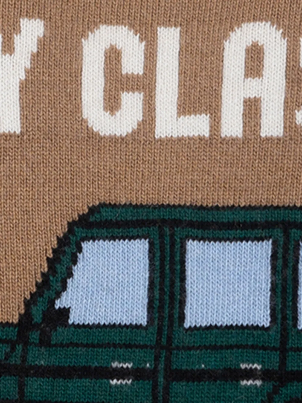 MC2 Saint Barth Trui met grafische print Bruin