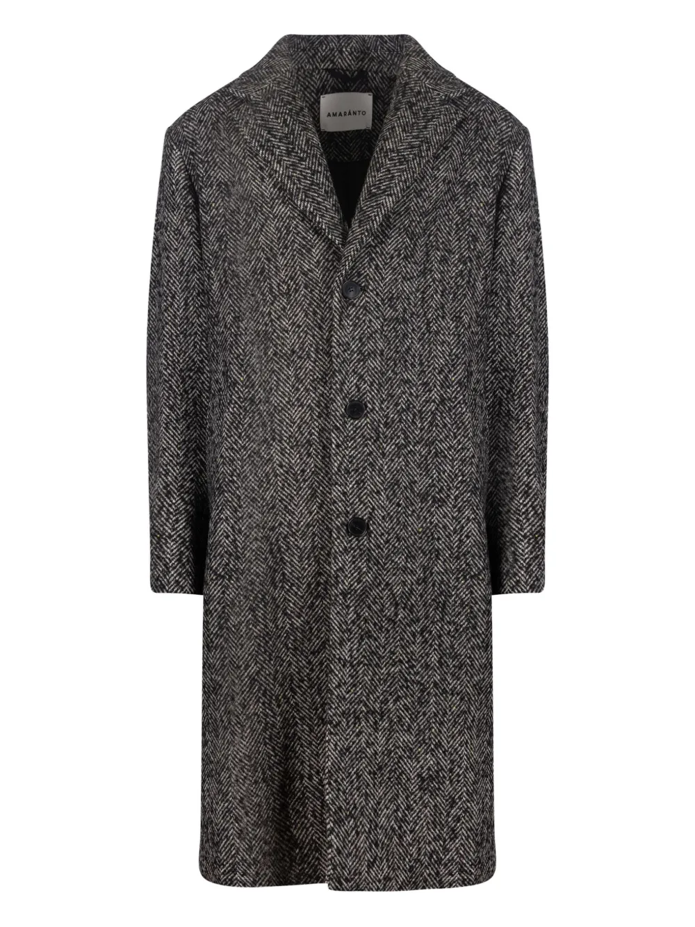 AMARANTO  herringbone-pattern coat | Grey | Image 1