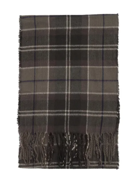 Barbour International fringed scarf and beanie set