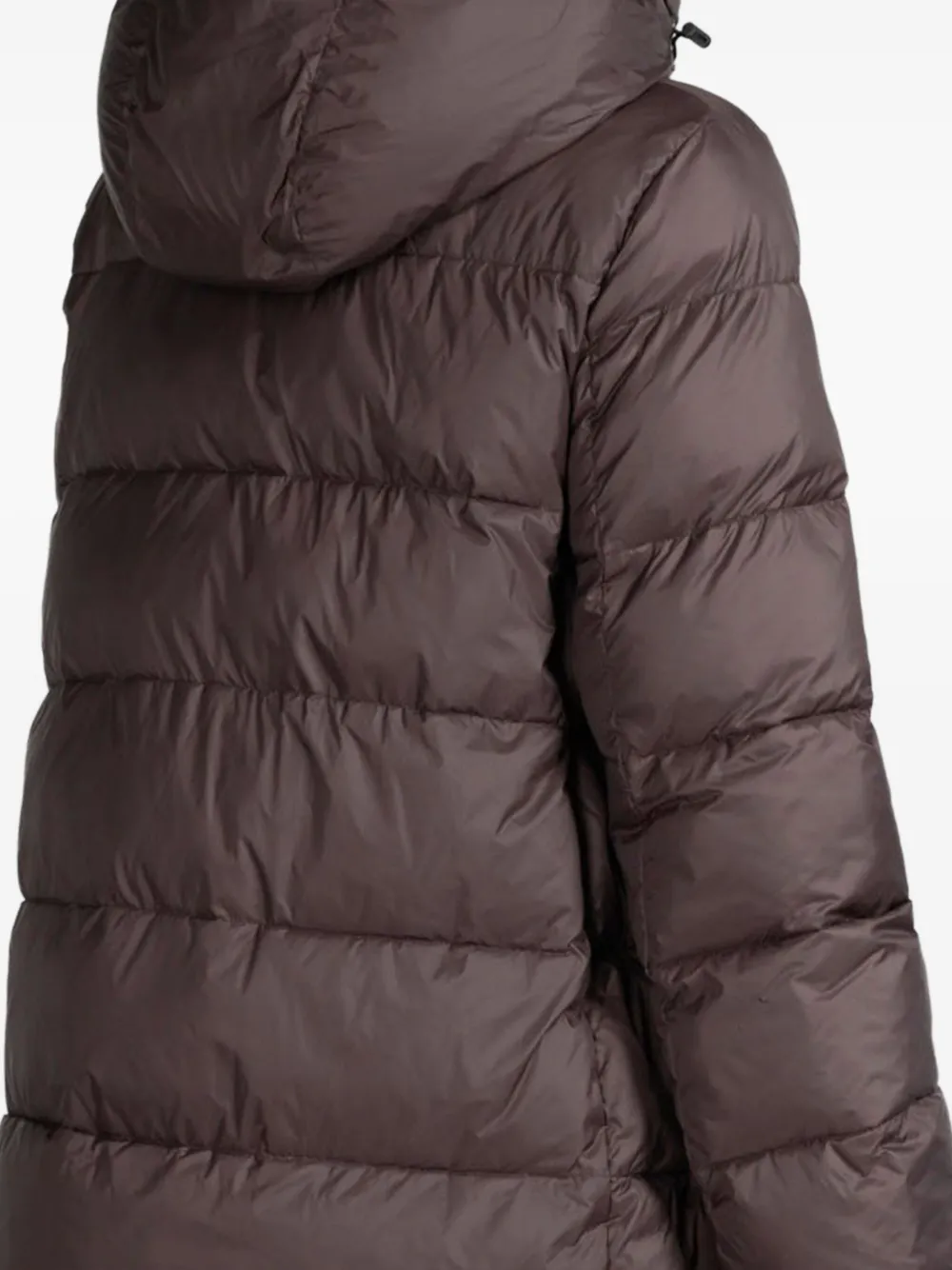 Canadian Hooded Oversized Coat In Brown