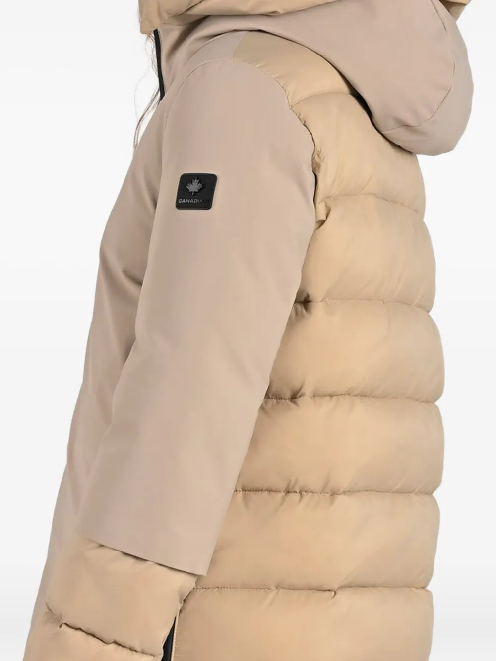 Canadian Becancour gewatteerde jas met capuchon Beige