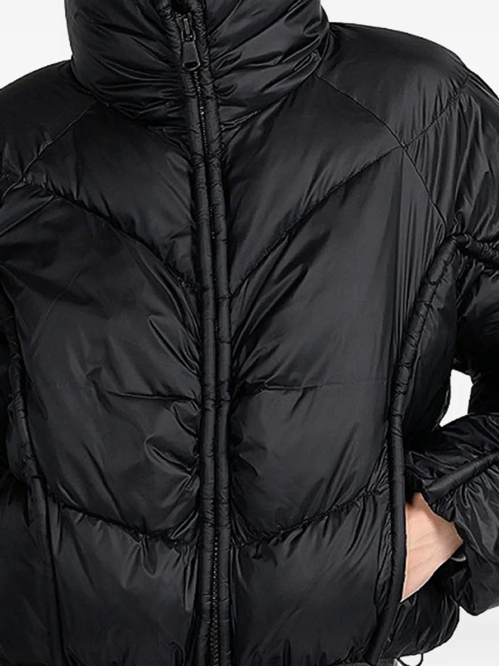 Canadian High-neck Puffer Jacket In Black