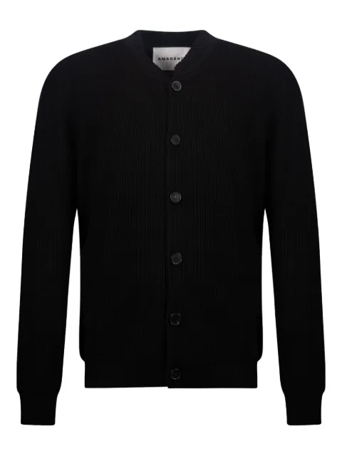 AMARANTO button crew-neck cardigan