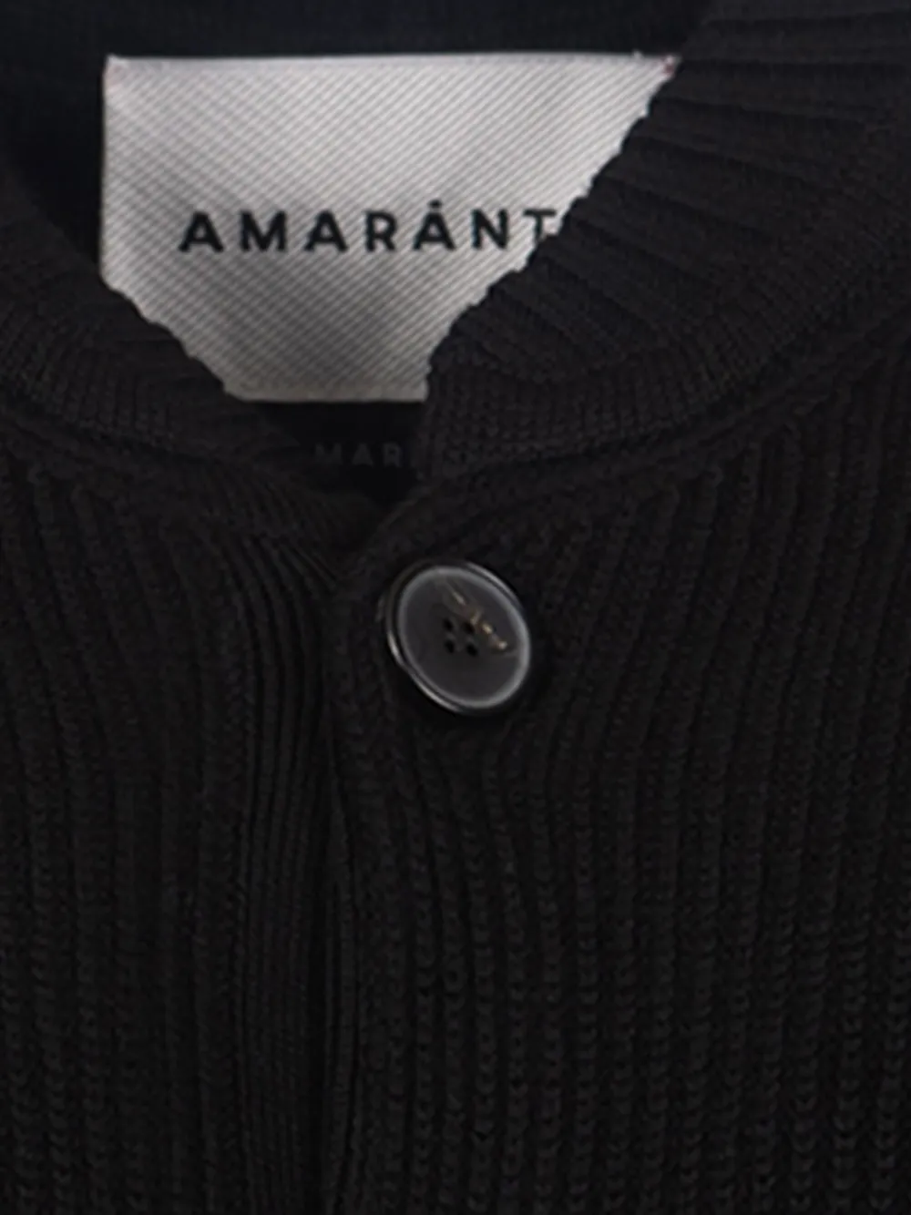 Amaranto Ribbed Wool Cardigan With Classic Round Neckline In Multi