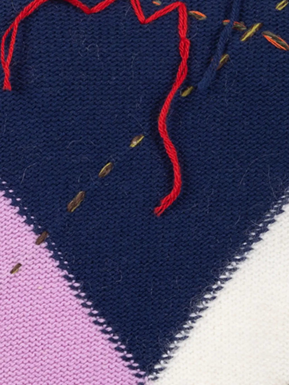  Amaranto Round-neck Sweater - Blue 