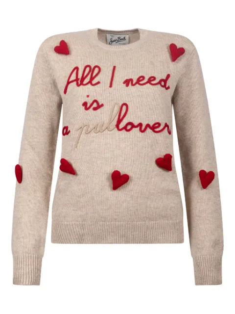 MC2 Saint Barth heart-detail sweater