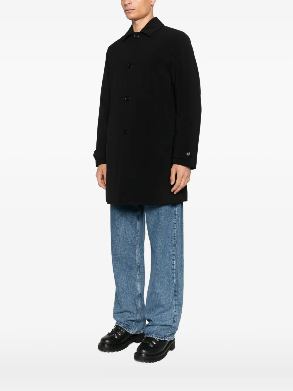 ASPESI Jas met knopen Zwart