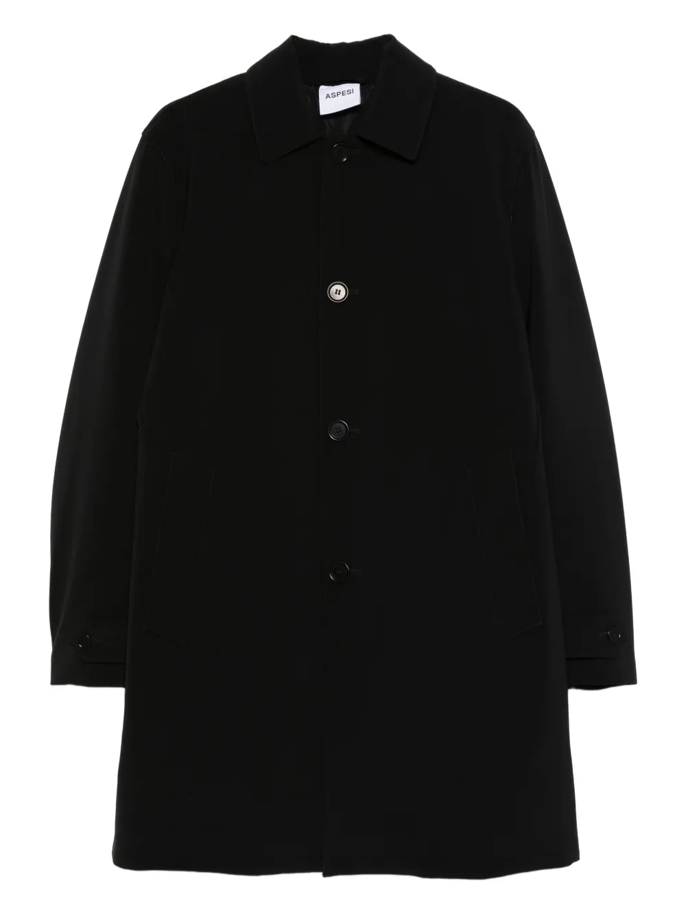 ASPESI buttoned coat | Black | Image 1