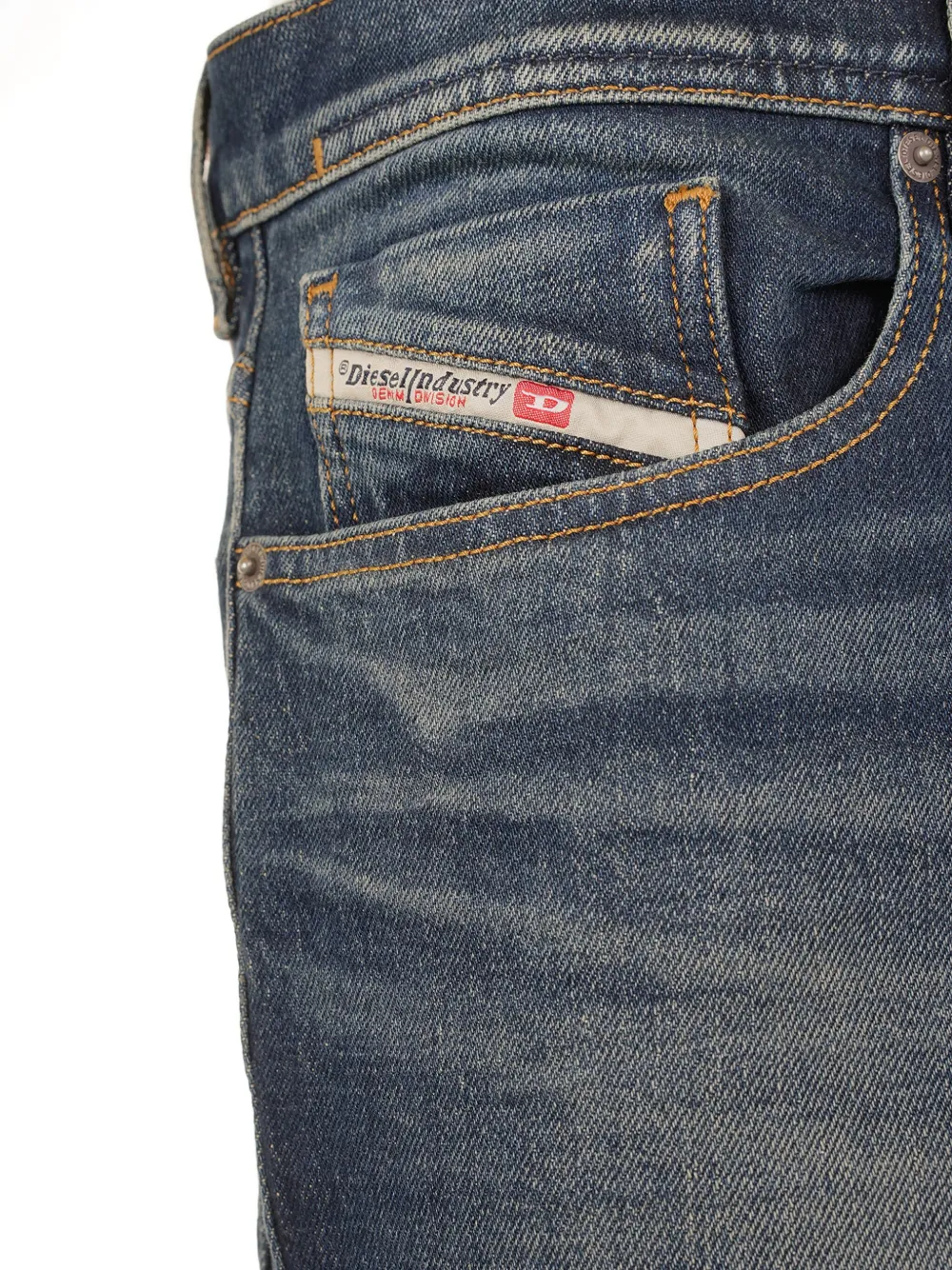 Diesel Katoenen jeans met vijf zakken Blauw