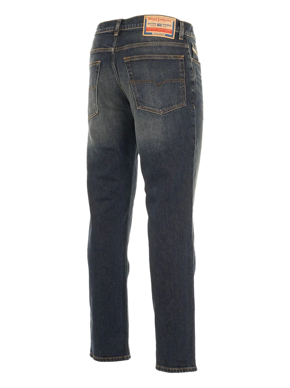 Diesel Katoenen jeans met vijf zakken Blauw
